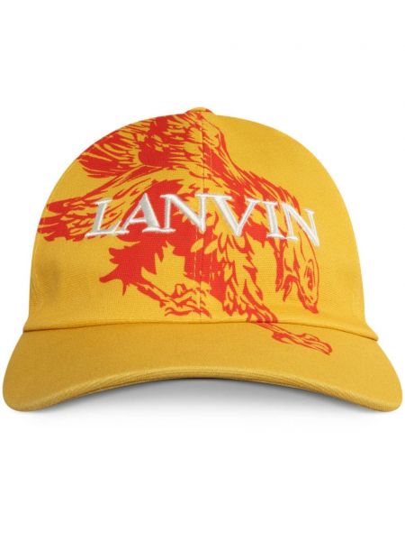 Raštuotas medvilninis kepurė su snapeliu Lanvin