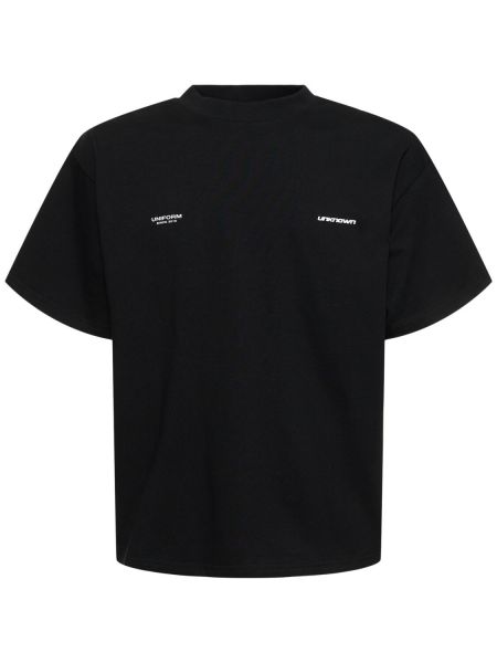 Βαμβακερή μπλούζα Unknown μαύρο