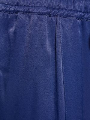 Oversized viskózové kalhoty Sleeper modré