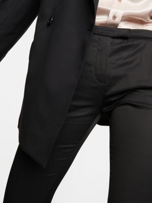 Rovné kalhoty s nízkým pasem Acne Studios černé
