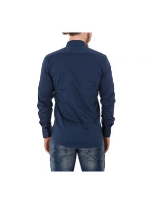 Camisa con botones slim fit Antony Morato azul