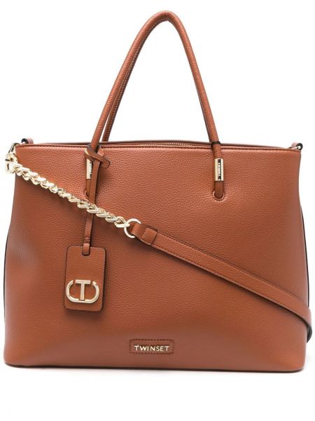 Shoppingbag Twinset brun