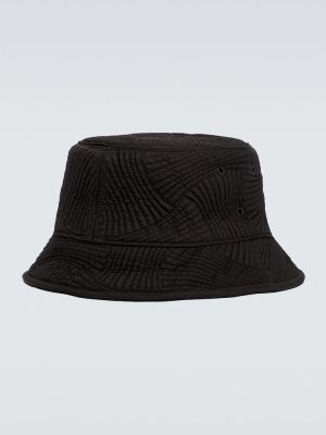 Pikowany kapelusz Bottega Veneta czarny