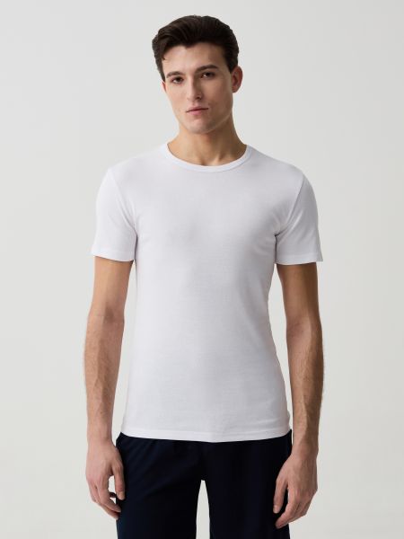 Бавовняна футболка Ovs біла