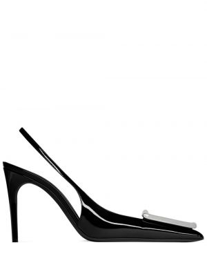 Полуотворени обувки Saint Laurent черно