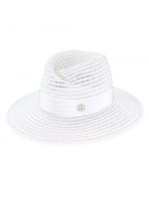 Соломенная шляпа-федора Virginie Maison Michel белый