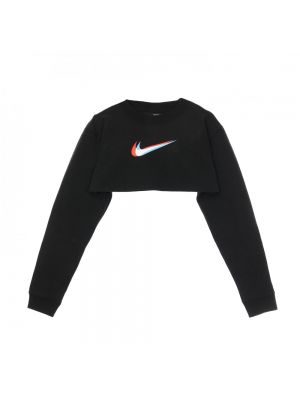 Bluza z nadrukiem z krótkim rękawem Nike czarna