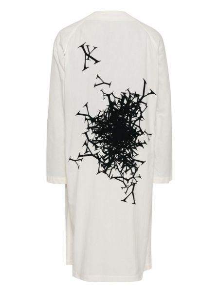 Manteau en coton Yohji Yamamoto blanc