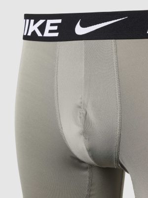 Bokserki slim fit z nadrukiem Nike bordowe