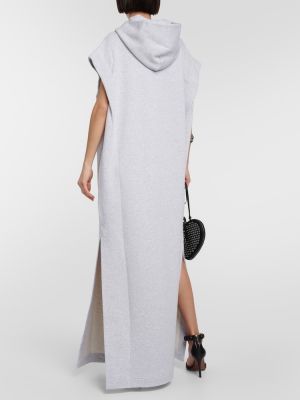 Βαμβακερή μάξι φόρεμα από ζέρσεϋ Alaã¯a γκρι