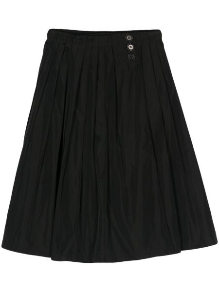Plisovaná midi sukňa Aspesi čierna