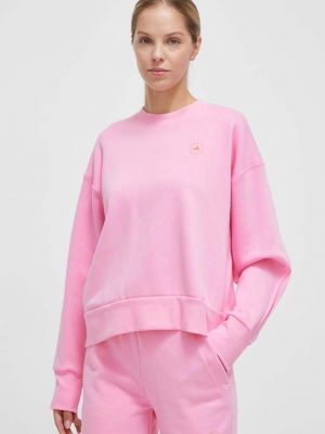 Bluza dresowa z nadrukiem Adidas By Stella Mccartney różowa