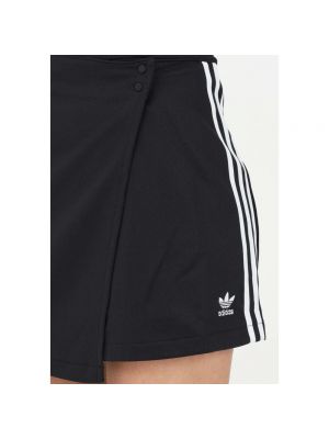 Mini falda a rayas Adidas Originals negro