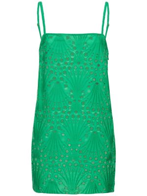 Krajkové mini šaty Johanna Ortiz zelené
