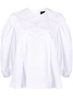 Риза на цветя Simone Rocha бяло