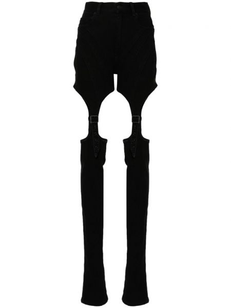 Spænde skinny jeans Mugler sort