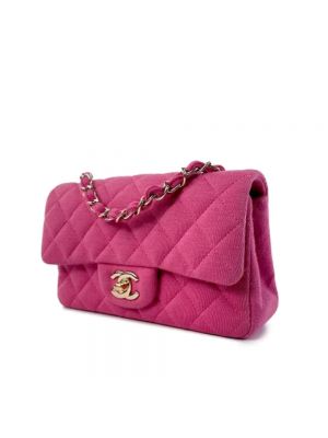 Bolsa de hombro Chanel Vintage rosa