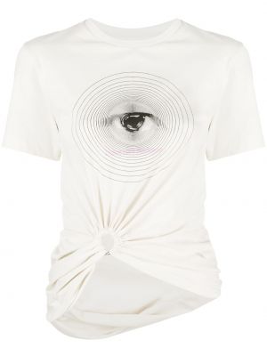 Camiseta con estampado Paco Rabanne blanco