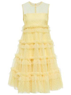 Mini robe en tulle Redvalentino jaune