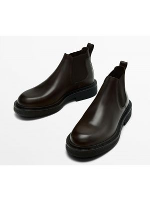 Ботинки челси Massimo Dutti коричневые