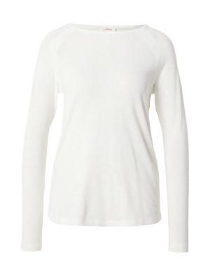 T-shirt a maniche lunghe S.oliver bianco