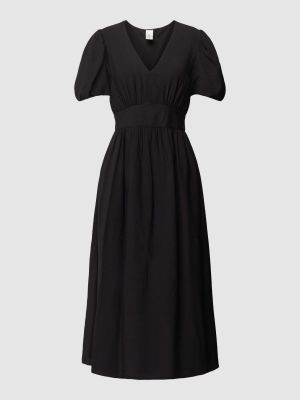 Sukienka midi z dekoltem w serek Y.a.s czarna