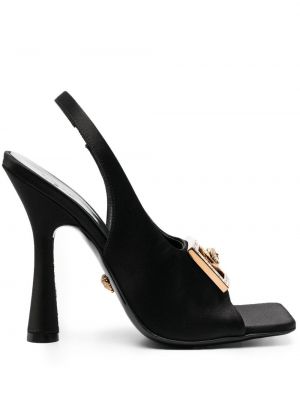 Sandalai slingback Versace juoda