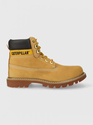 Коричневые замшевые ботинки Caterpillar
