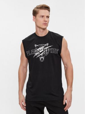 Športna majica brez rokavov Plein Sport črna