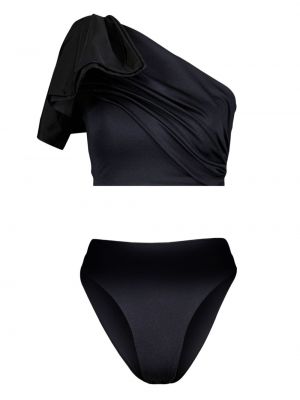 Asymmetrischer bikini mit schleife Giambattista Valli schwarz