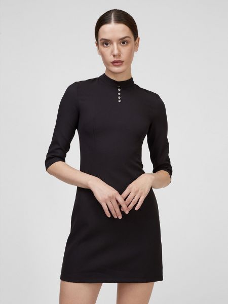 Бавовняна сукня міні Sassofono чорна