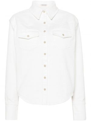 Chemise en jean à boutons The Mannei blanc