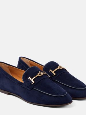 Loafers in pelle scamosciata Tod's blu