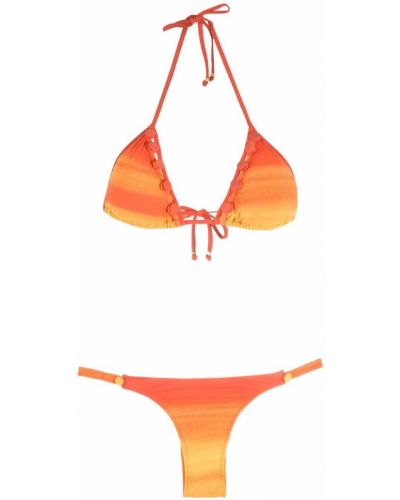 Bikini à motif dégradé Amir Slama orange