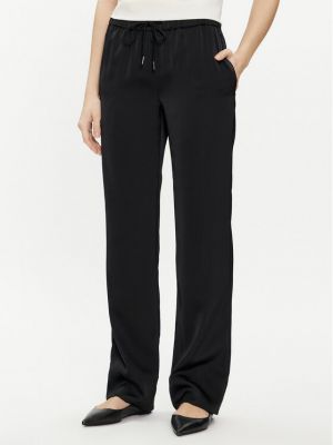 Bavlnené priliehavé nohavice Calvin Klein čierna