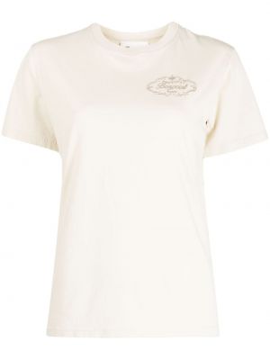 Bavlnené tričko s potlačou Bonpoint biela