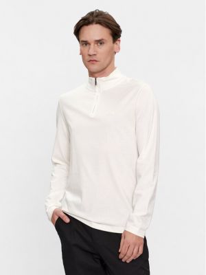 Majica z dolgimi rokavi z dolgimi rokavi Calvin Klein bela