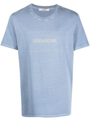 Тениска с принт Zadig&voltaire синьо