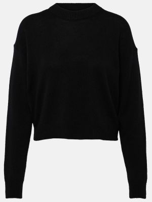 Jersey de lana de cachemir de tela jersey Jardin Des Orangers negro