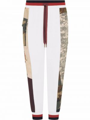 Pantaloni con stampa camouflage Dolce & Gabbana bianco