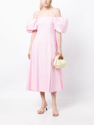 Sukienka wieczorowa bawełniana Rejina Pyo różowa
