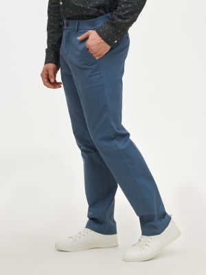 Priliehavé rovné nohavice Gap modrá
