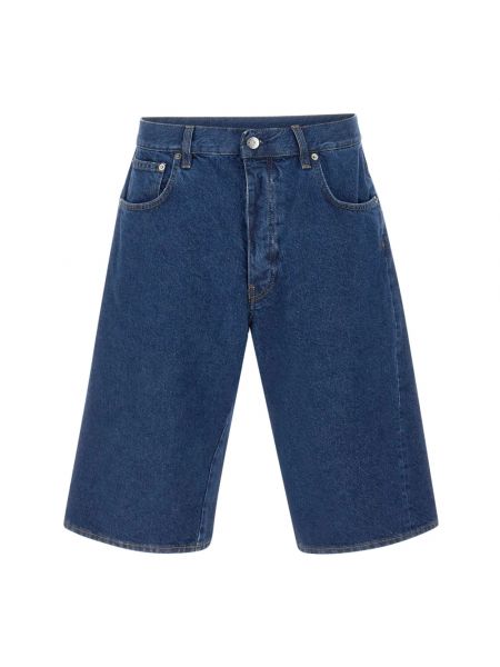 Szorty jeansowe z nadrukiem Sunflower niebieskie