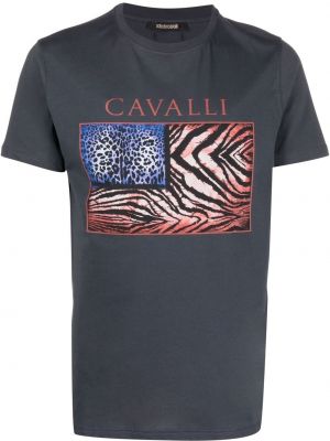 Trykt t-skjorte Roberto Cavalli