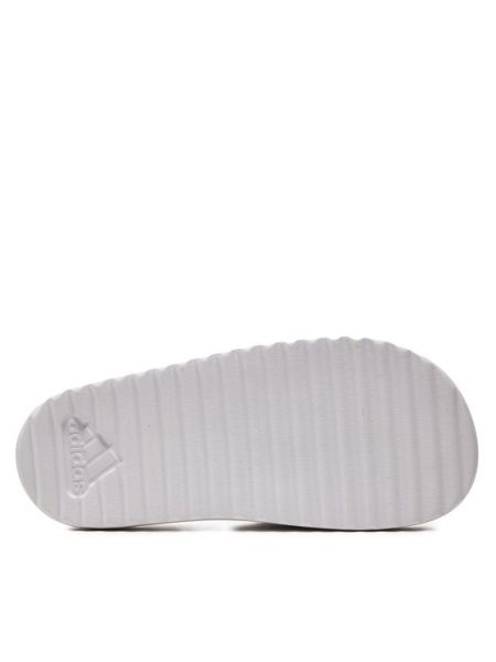 Šlepetės su platforma su platforma Adidas balta