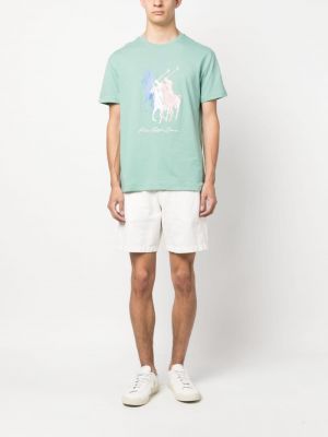 T-shirt aus baumwoll mit print Polo Ralph Lauren grün