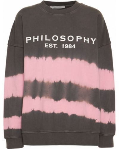 Bluza bawełniana z nadrukiem Philosophy Di Lorenzo Serafini szara