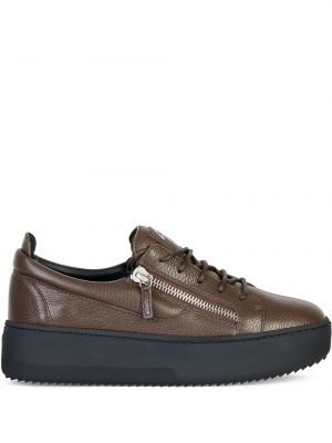 Tykk zip sneakers Giuseppe Zanotti brun