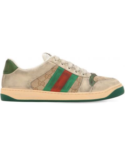 Sneakersy Gucci Screener - Beżowy