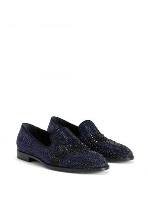Kristallidega loafer-kingad Giuseppe Zanotti sinine